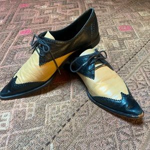 Emporio Armani women’s brogues flats oxfords size 37 made in Italy